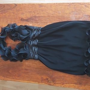 Black Calvin Klein halter dress in size 2